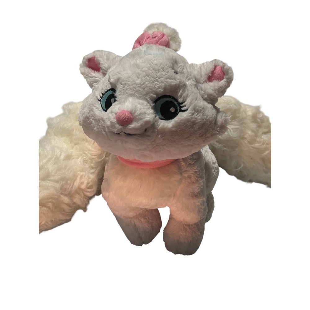Disney Aristocats Marie Plush White Kitten Pink Boa Long Fluffy Tail 48"